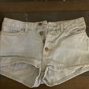 American Apparel Striped Shorts